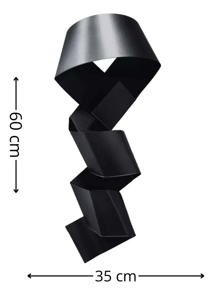 Ver imagem 4 de Decoração de Parede Escultura de Metal Exclusivo no Brasil Home Decor Preto
