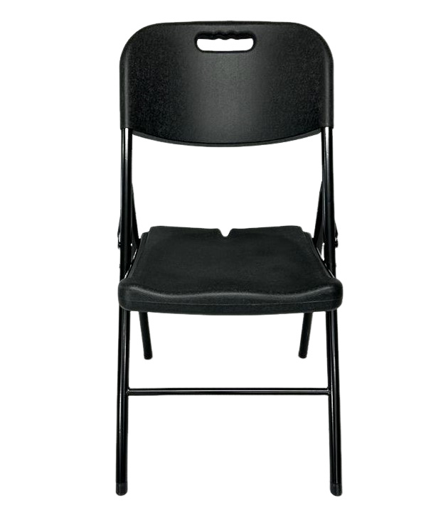 Cadeira Dobrável para Mesa Maleta Vghome Cor Preta - 1