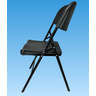 Cadeira Dobrável para Mesa Maleta Vghome Cor Preta - 2