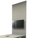 Ver imagem 1 de Painel para TV Sala de Reuniao sem Porta MDF 90cm Cinza Sagrado F5 Office
