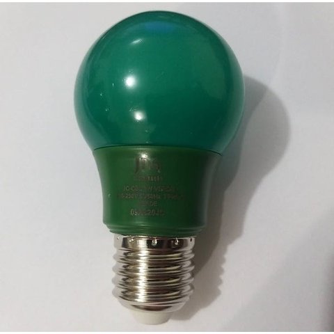 Lâmpada LED Decorativa A55 3W Verde 100-250Vca