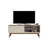 Rack para TV até 55 polegadas 146 cm 2 gavetas Classic Pés em Madeira Maciça - 5