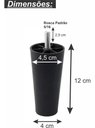 Ver imagem 2 de Kit com 6 Pés para Box Universal 12cm com Rosca Reforçado