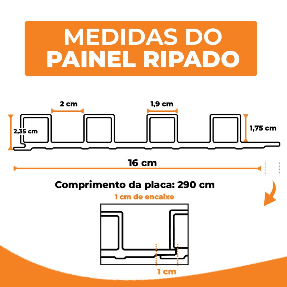 Painel Ripado Pvc Prime Madeira Carvalho Lisboa Dual Touch Tamanho 2,9m X 16cm - 2