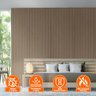Painel Ripado Prime Madeira Pvc Carvalho Lisboa Dual Touch 2,9m X 16cm - 5