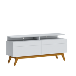 Rack para TV até 55 polegadas 146 cm 2 gavetas Classic Pés em Madeira Maciça - 2