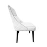 Cadeira De Jantar Bela Capitone Suede Branco com Tachas - 2