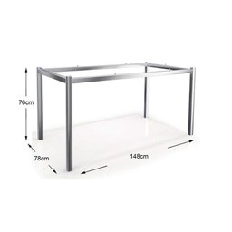 Conjunto: Mesa de Cozinha Reno c/ Tampo de Vidro 150cm + 6 Cadeiras Amsterdã Cromada/Branco - - 3
