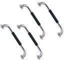 Ver imagem 1 de Barra de Apoio 30cm Inox Suporte Antiderrapante Kit 4 Unidades Banheiro Box Idoso Cadeirante Criança