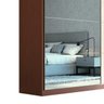 Guarda-Roupa Noronha 219cm com 1 Porta Espelhada 100% MDF Nozes/Areia - 4