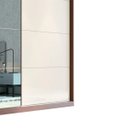 Ver imagem 3 de Guarda-Roupa Noronha 219cm com 1 Porta Espelhada 100% MDF Nozes/Areia