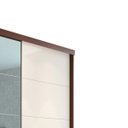 Ver imagem 5 de Guarda-Roupa Noronha 219cm com 1 Porta Espelhada 100% MDF Nozes/Areia