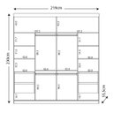 Ver imagem 7 de Guarda-Roupa Noronha 219cm com 1 Porta Espelhada 100% MDF Nozes/Areia