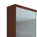 Ver imagem 2 de Guarda-Roupa Noronha 219cm com 1 Porta Espelhada 100% MDF Nozes/Areia