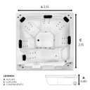 Ver imagem 5 de Spa Retangular Belmonte Completo com Hidro em Acrílico - 2.15x2.15x0.80 - 220v