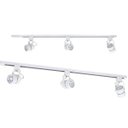 Ver imagem 1 de Trilho Eletrificado Branco 1M + 3 Spot + 3 LED Dicroica Mr16 3000K St2070