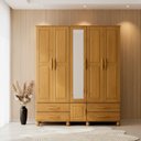 Ver imagem 1 de Guarda-roupa Madeira 5 Portas 4 Gavetas Pollux