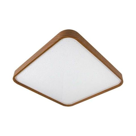 Plafon Metal e Acrílico Amadeirado Timber LED 24W 6500k 40cm ST1936