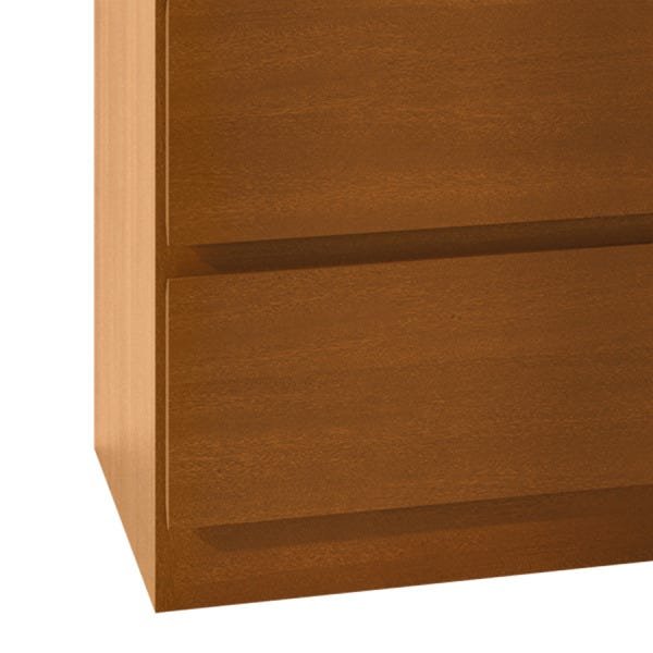 Mesa de Cabeceira Alicante com 3 Gavetas 100% Mdf Champanhe - 7