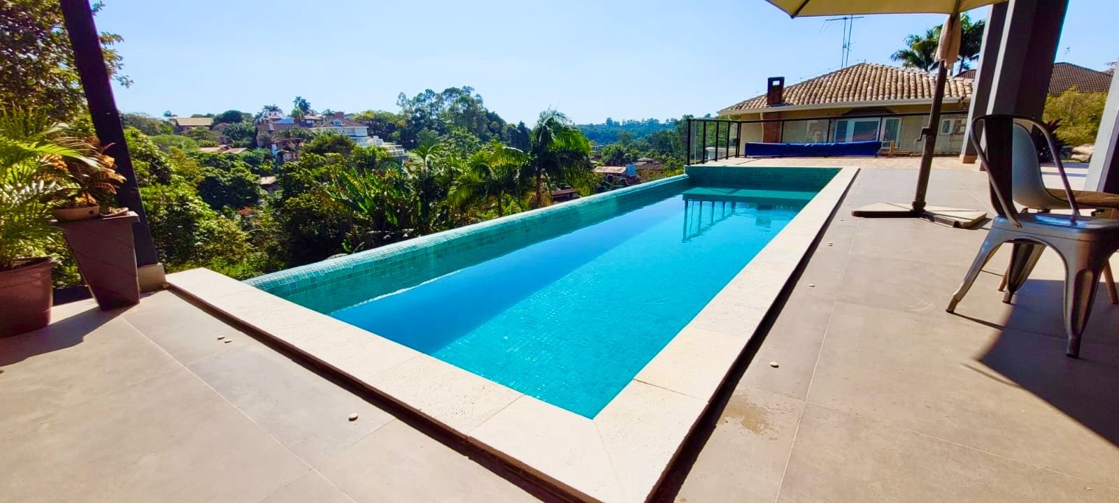 Borda Atérmica Piscina 50x25x1,5cm Malibu Cinza - Areia de Quartzo Ind. Cimentícia