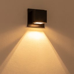 Arandela Box Cubo Pequena 1 Facho PRETO Parede Muro St1319 - 5