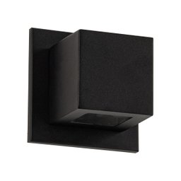 Arandela Box Cubo Pequena 1 Facho PRETO Parede Muro St1319 - 4