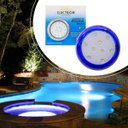 Ver imagem 3 de 2x Luminária Piscina Azul Led Ø80mm 9w Luz Branco Frio + Fonte St1855