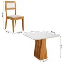 Ver imagem 4 de Kit Mesa de Jantar Orquestra com 4 Cadeiras Bella em Boucle