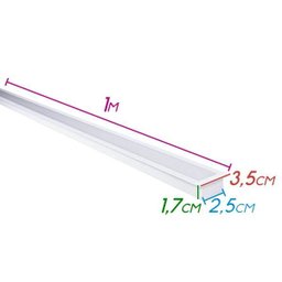 Perfil Embutir 1M + Fita LED 25W + Fonte Save Energy St2031 - 2 Perfil Embutir 1M + Fita LED 25W + Fonte Save Energy St2031 - 2
