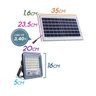 Refletor Led 60w Energia Solar Com Placa Completo St1963 - 2