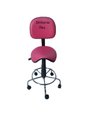 Ver imagem 1 de Cadeira Sela Secretaria Estética para Manicure Tatuador Dentista Base Cromada Corano Pink