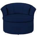 Ver imagem 5 de Kit 2 Poltronas Decorativas com Sapata de Plástico Granada Veludo Azul Marinho - Gran Belo