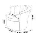 Ver imagem 2 de Kit 2 Poltronas Decorativas com Sapata de Plástico Granada Veludo Azul Marinho - Gran Belo