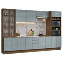 Ver imagem 2 de Armário de Cozinha Completa 340cm Rustic/cinza Lux Madesa 02 Rustic/cinza
