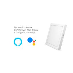Painel Inteligente 18W LED Smart Wi-Fi Quadrada Embutir - 4