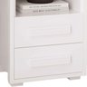 Kit 2 Mesas de Cabeceira 2 Gavetas Lóquio 100% Mdf - Casa Chick Branco - 3