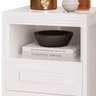Kit 2 Mesas de Cabeceira 2 Gavetas Lóquio 100% Mdf - Casa Chick Branco - 2
