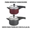 Ver imagem 4 de Cabo Superior Panela de Pressão Tramontina Vancouver Original 3 Lts / 4,4 Lts / 6 Lts