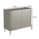 Ver imagem 4 de Buffet Mdf com Gaveta e Porta Lisa L98,5 X A81,5cm Grigio/dourado F830l