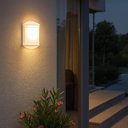 Ver imagem 2 de Jogo 6 Arandelas Luminária Branca para Parede Externa Jardim Lente Fosca Elegance Dital