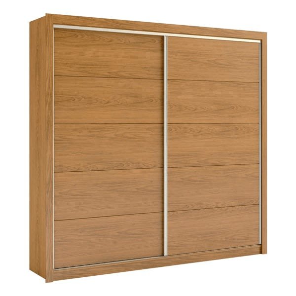 Guarda-Roupa Essence 243cm com 2 Portas de Correr MDF Louro - 4