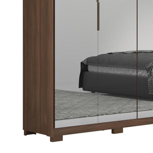 Guarda-Roupa Forbet 267cm com 6 Portas Espelhadas e 6 Gavetas Ambar - 7