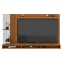 Ver imagem 2 de Painel Home Suspenso para Tv até 75 Polegadas Paris com Nichos Espelho e Ripado Lateral 218 Cm -