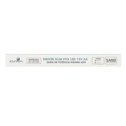 Driver Slim Fita Led 5A 12V Retangular Alumínio Gaya - 2