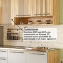 Ver imagem 6 de Armário de Cozinha Compacta Modulada 2 Peças 6 Portas sem Tampo 100% MDF Itália Yescasa Marrom/Amêndoa/Off-White