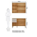 Ver imagem 4 de Armário de Cozinha Compacta Modulada 2 Peças 6 Portas sem Tampo 100% MDF Itália Yescasa Marrom/Amêndoa/Off-White
