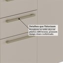 Ver mais imagens de Armário de Cozinha Compacta Modulada 2 Peças 6 Portas sem Tampo 100% MDF Itália Yescasa Marrom/Amêndoa/Off-White
