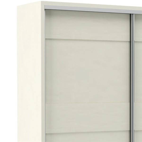 Guarda-Roupa Ramon 223cm com 2 Portas de Correr 100% MDF Off-White - 1