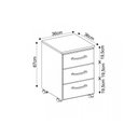 Ver imagem 4 de Gaveteiro 3 Gavetas e Rodízios Pietra