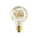 Ver imagem 2 de Lâmpada Filamento Carbono G80 40w Luz Amarela Âmbar 220V Gal